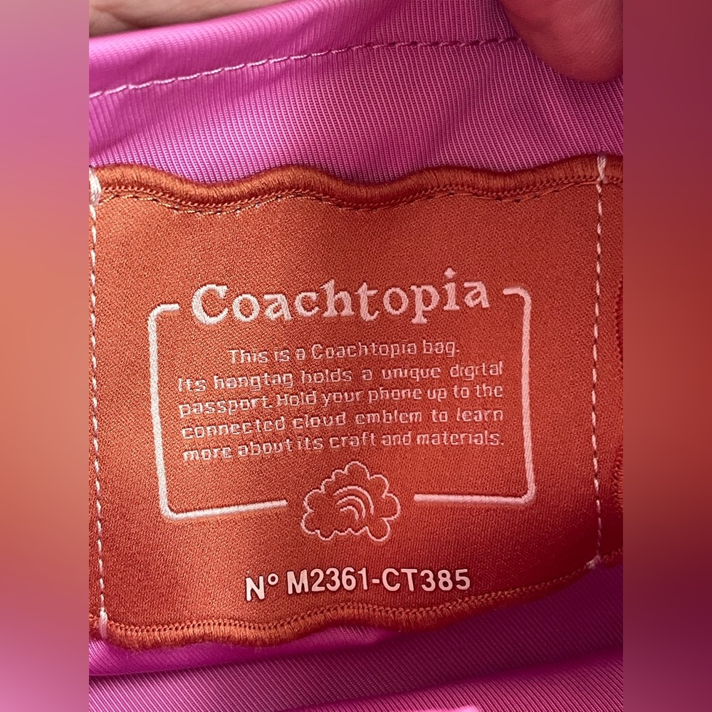 Coachtopia Pink Quilted Tote Bag - Picture 6 of 6